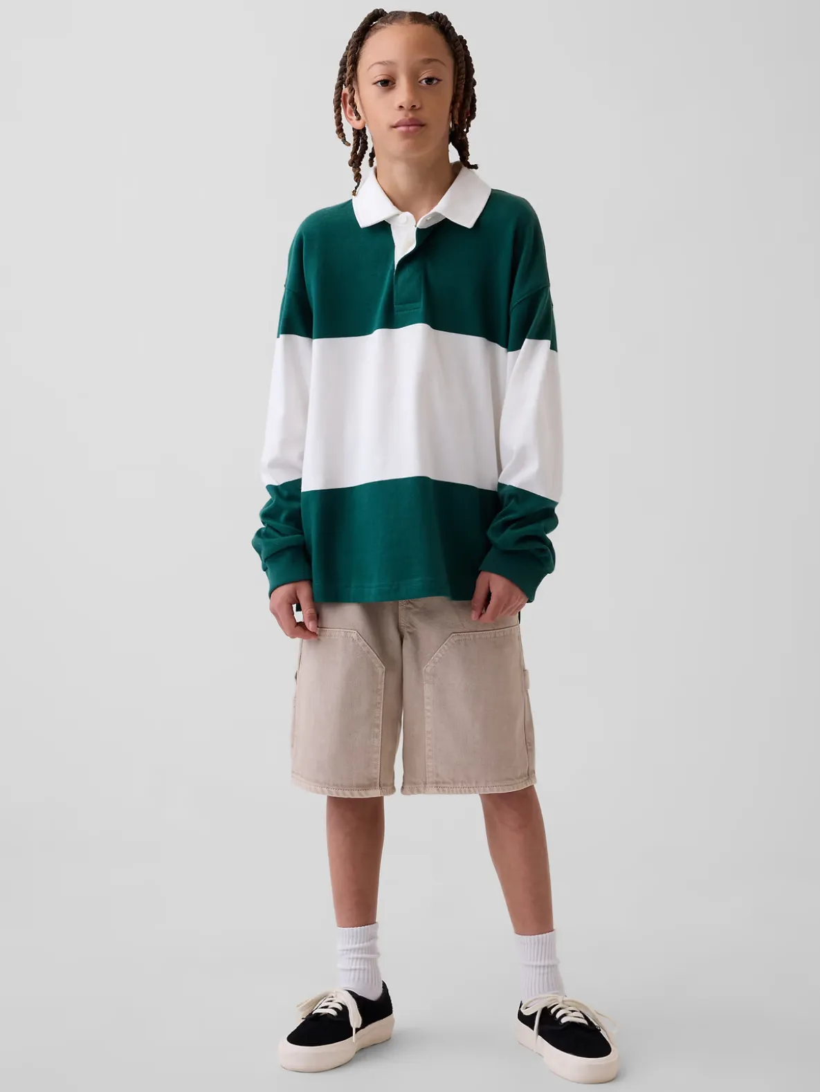 Kids '90s Loose Easy Denim Carpenter Shorts