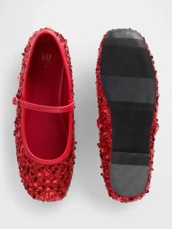 Kids Sequin Ballet Flats