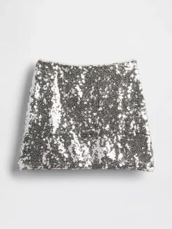 Kids Sequin Mini Skirt
