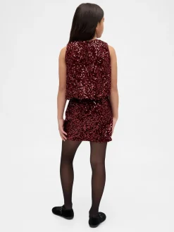 Kids Sequin Mini Skirt