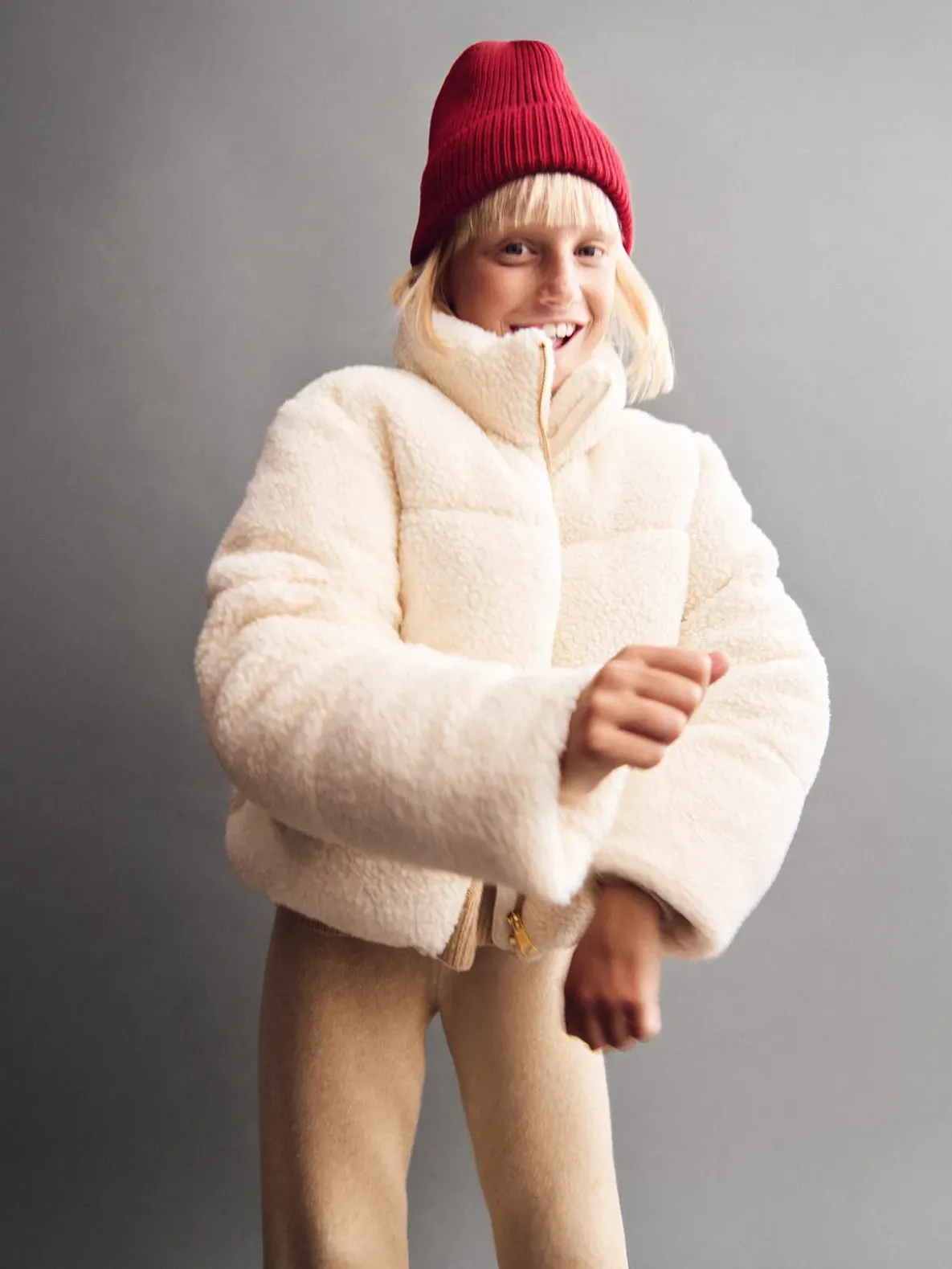Kids Sherpa Puffer Jacket