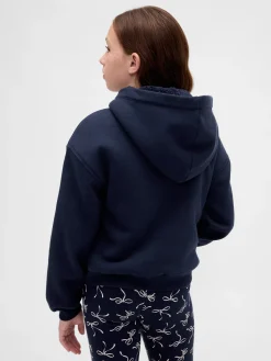 Kids Sherpa-Lined Graphic Logo Hoodie