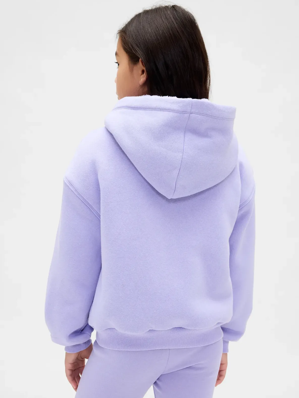 Kids Sherpa-Lined Graphic Logo Hoodie