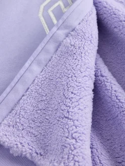 Kids Sherpa-Lined Graphic Logo Hoodie