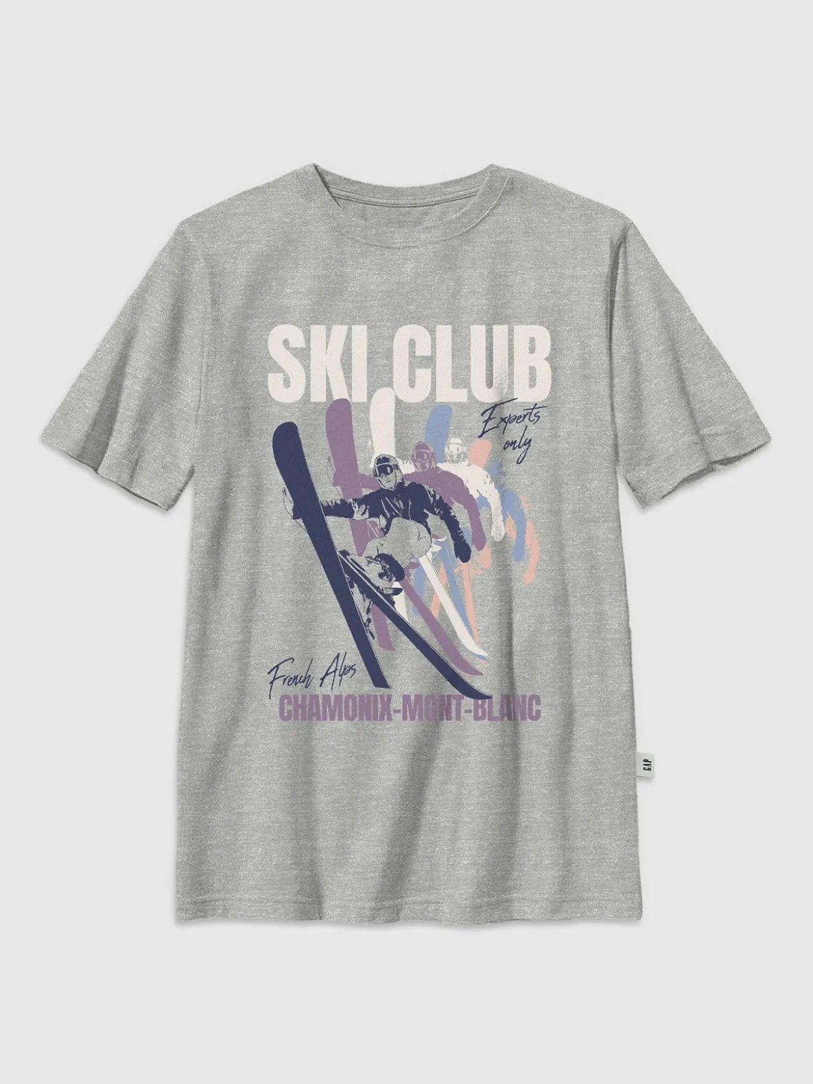 Kids Ski Club Oversized Graphic T-Shirt