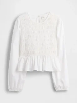 Kids Smocked Peplum Top