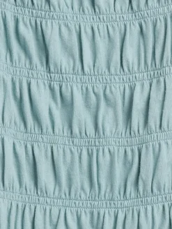 Kids Smocked Square-Neck Top