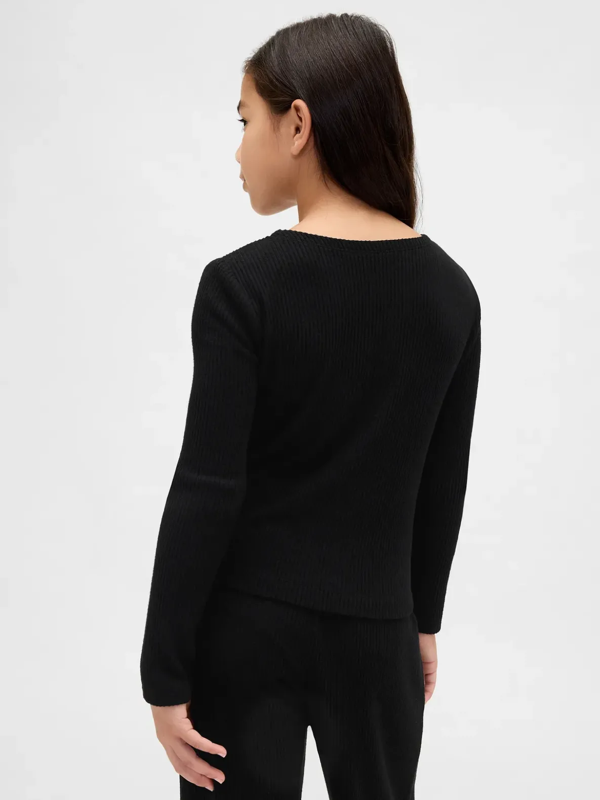 Kids Softspun Rib Ruched Top