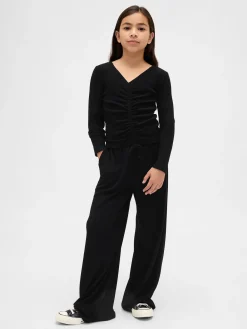 Kids Softspun Rib Ruched Top