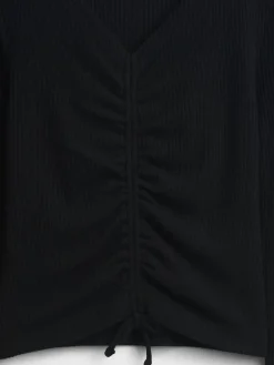Kids Softspun Rib Ruched Top