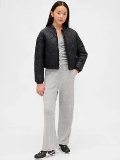 Kids Softspun Rib Wide-Leg Pants
