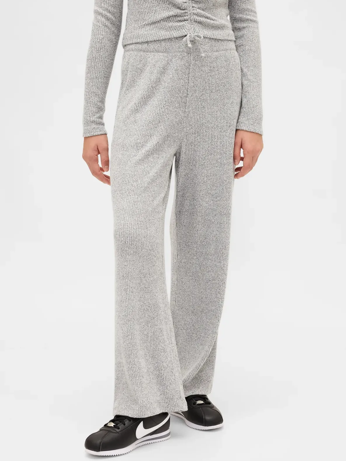 Kids Softspun Rib Wide-Leg Pants