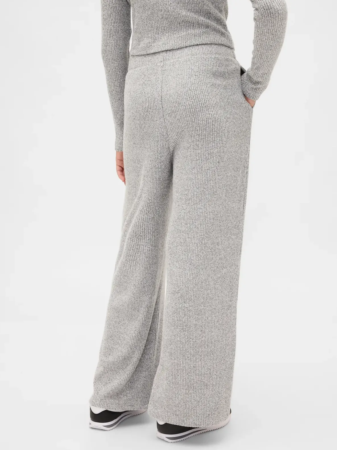 Kids Softspun Rib Wide-Leg Pants