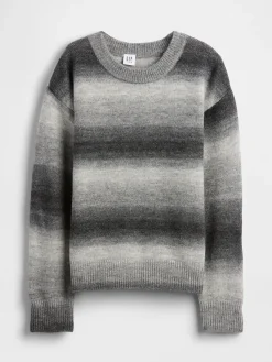 Kids Space-Dye Relaxed Crewneck Sweater