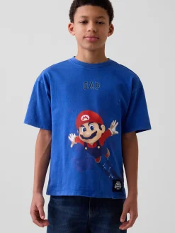 Kids Super Mario Relaxed Graphic T-Shirt