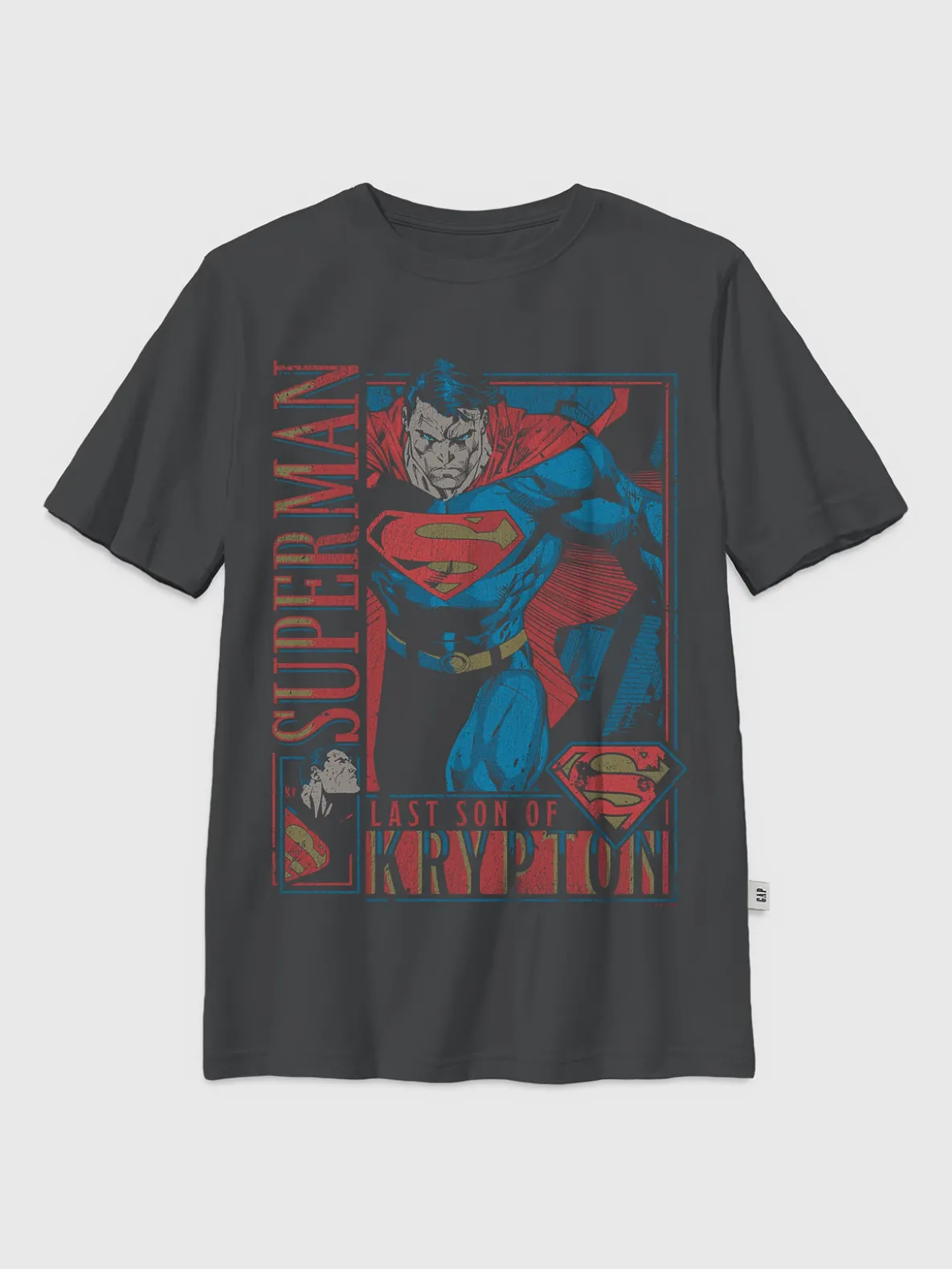 Kids Superman Retro Graphic T-Shirt