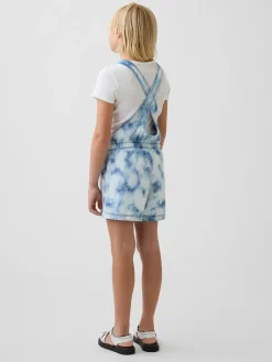 Kids Tie-Dye Denim Relaxed Shortalls
