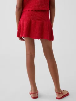 Kids Tiered Crochet Skort