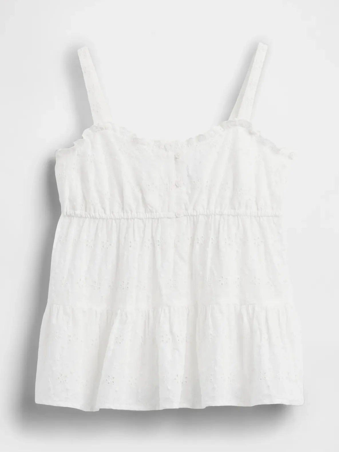 Kids Tiered Eyelet Tank Top