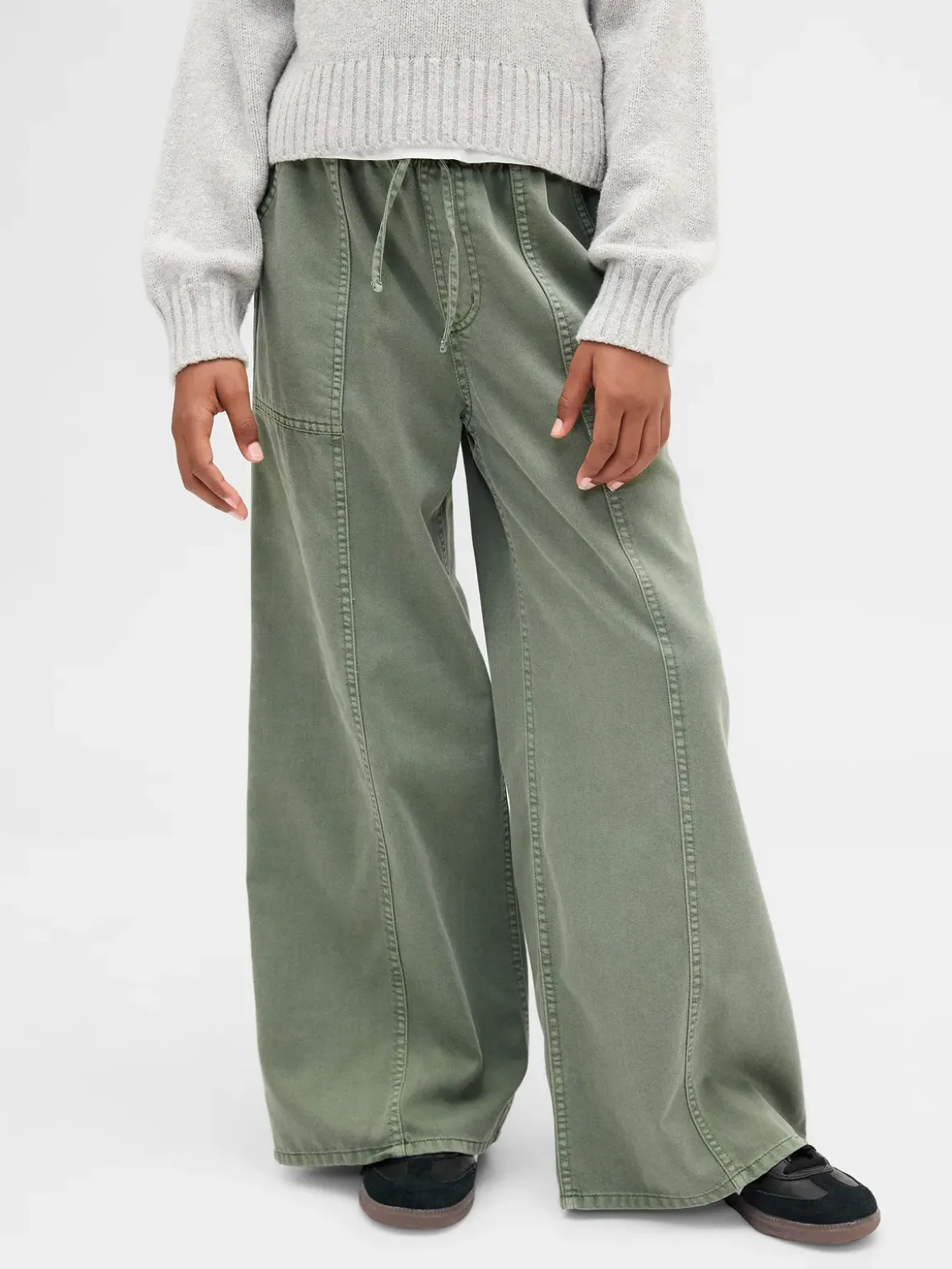 Kids Twill Baggy Pants