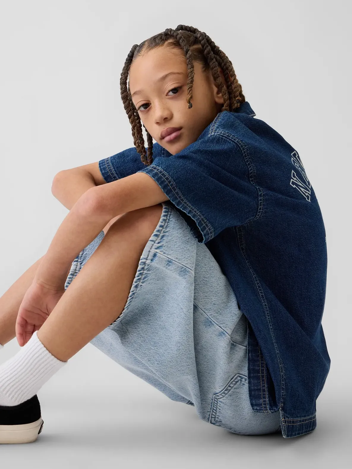 Kids UltraSoft Denim Baggy Shorts