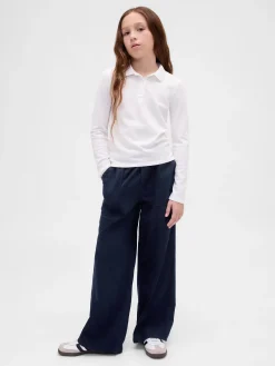 Kids Uniform Easy Wide-Leg Pants