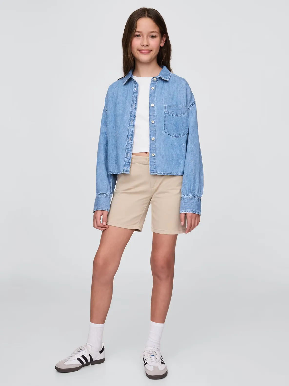 Kids Uniform Midi Shorts