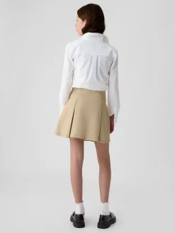 Kids Uniform Pleated Khaki Skort