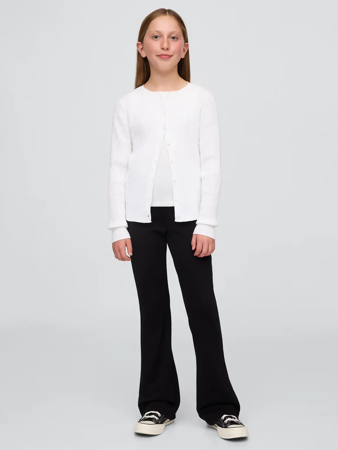 Kids Uniform Ponte Easy Flare Pants