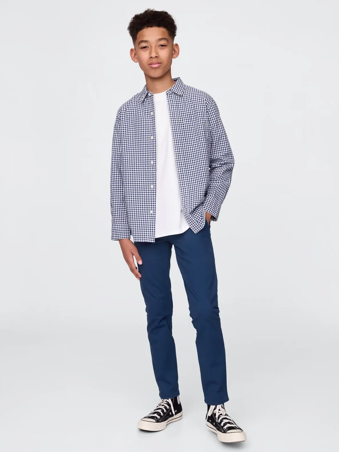 Kids Uniform Skinny Khakis