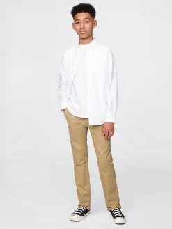 Kids Uniform Straight-Fit Stretch Khakis