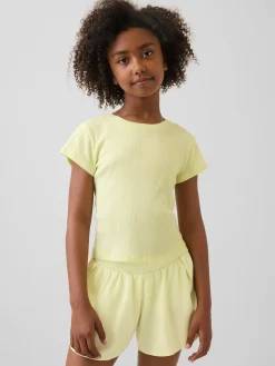 Kids Variegated Rib Fitted T-Shirt