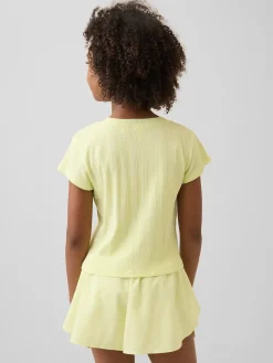 Kids Variegated Rib Fitted T-Shirt