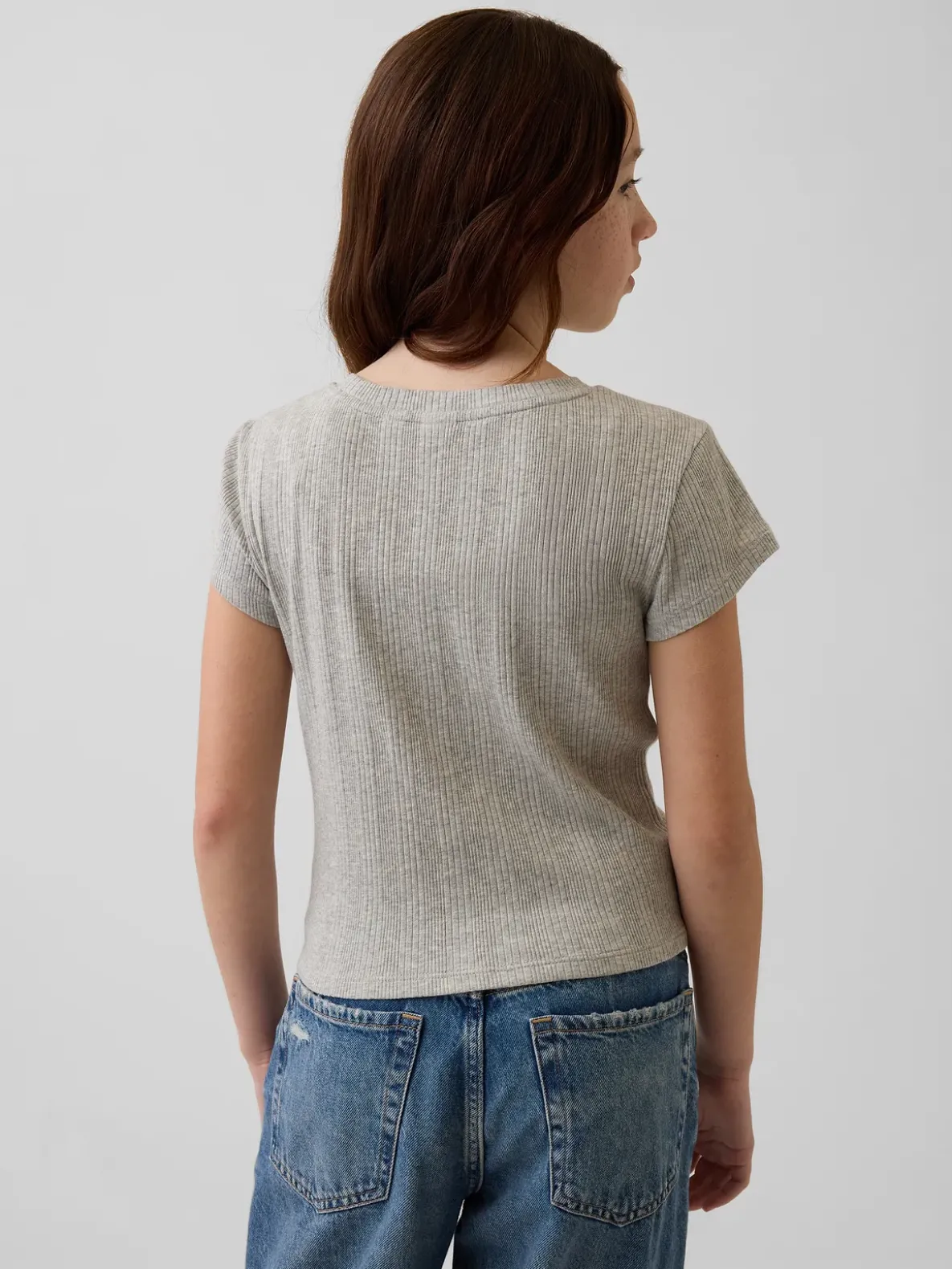 Kids Variegated Rib Fitted T-Shirt