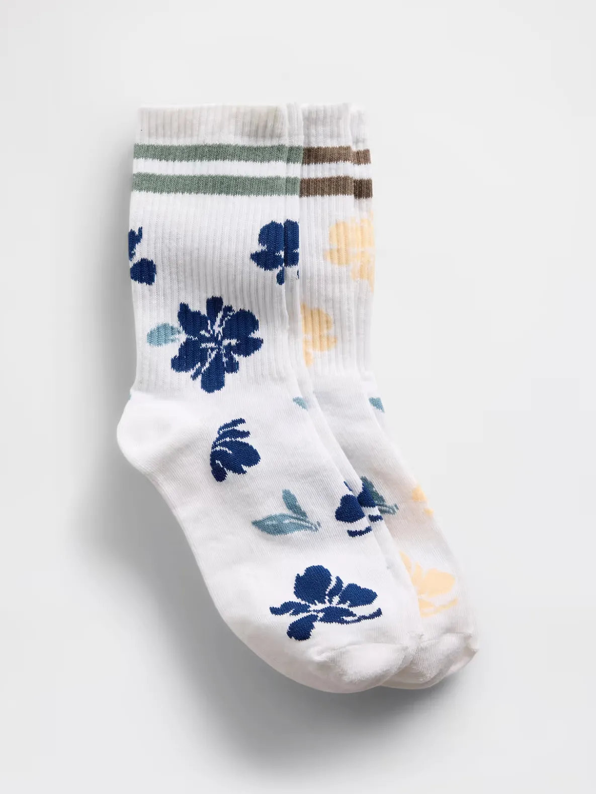 Kids Varsity Floral Crew Socks