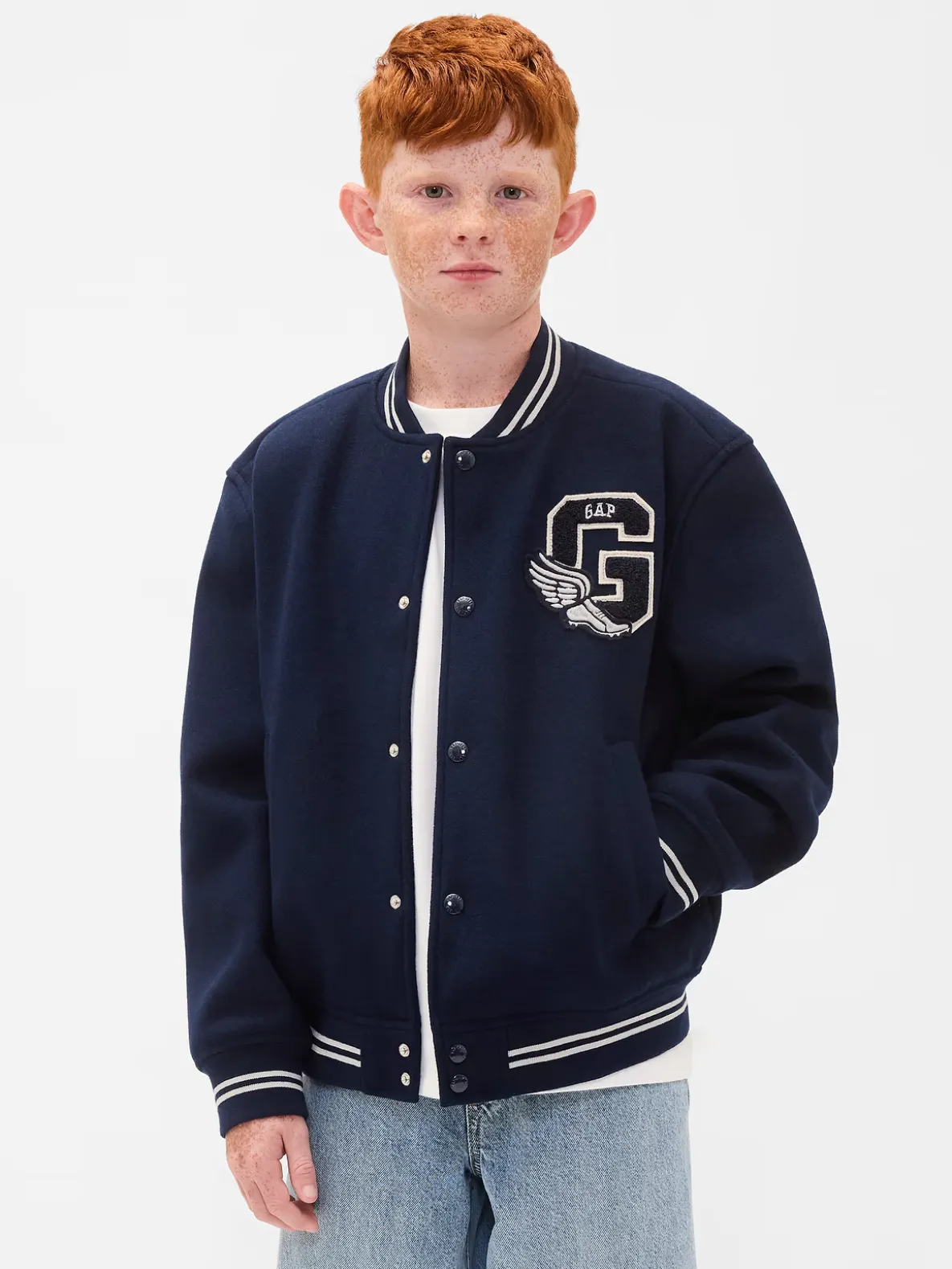 Kids Varsity Logo Bomber Jacket