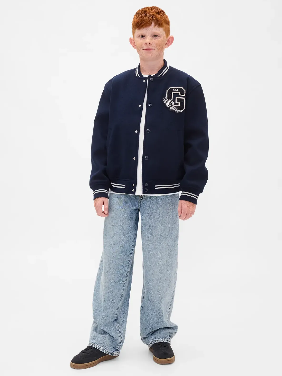 Kids Varsity Logo Bomber Jacket
