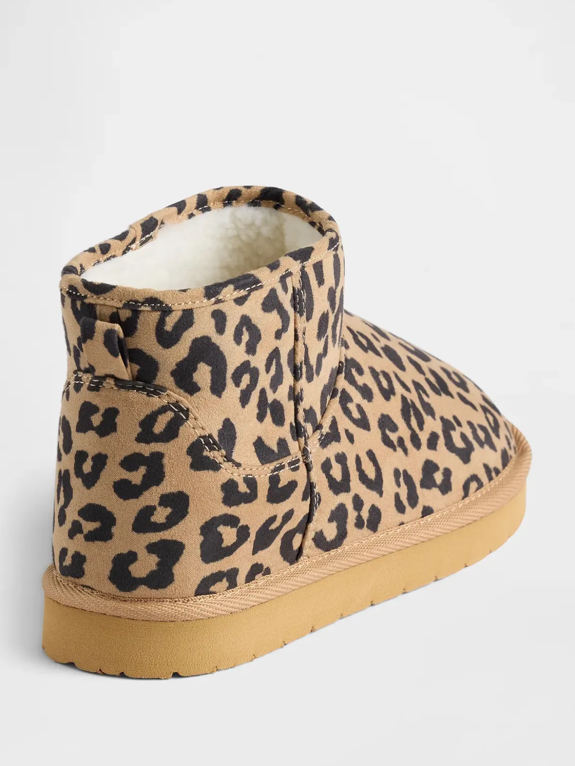 Kids Vegan Suede Sherpa-Lined Boots
