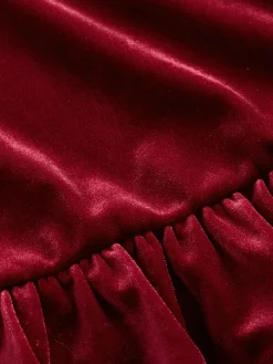 Kids Velour Peplum Top