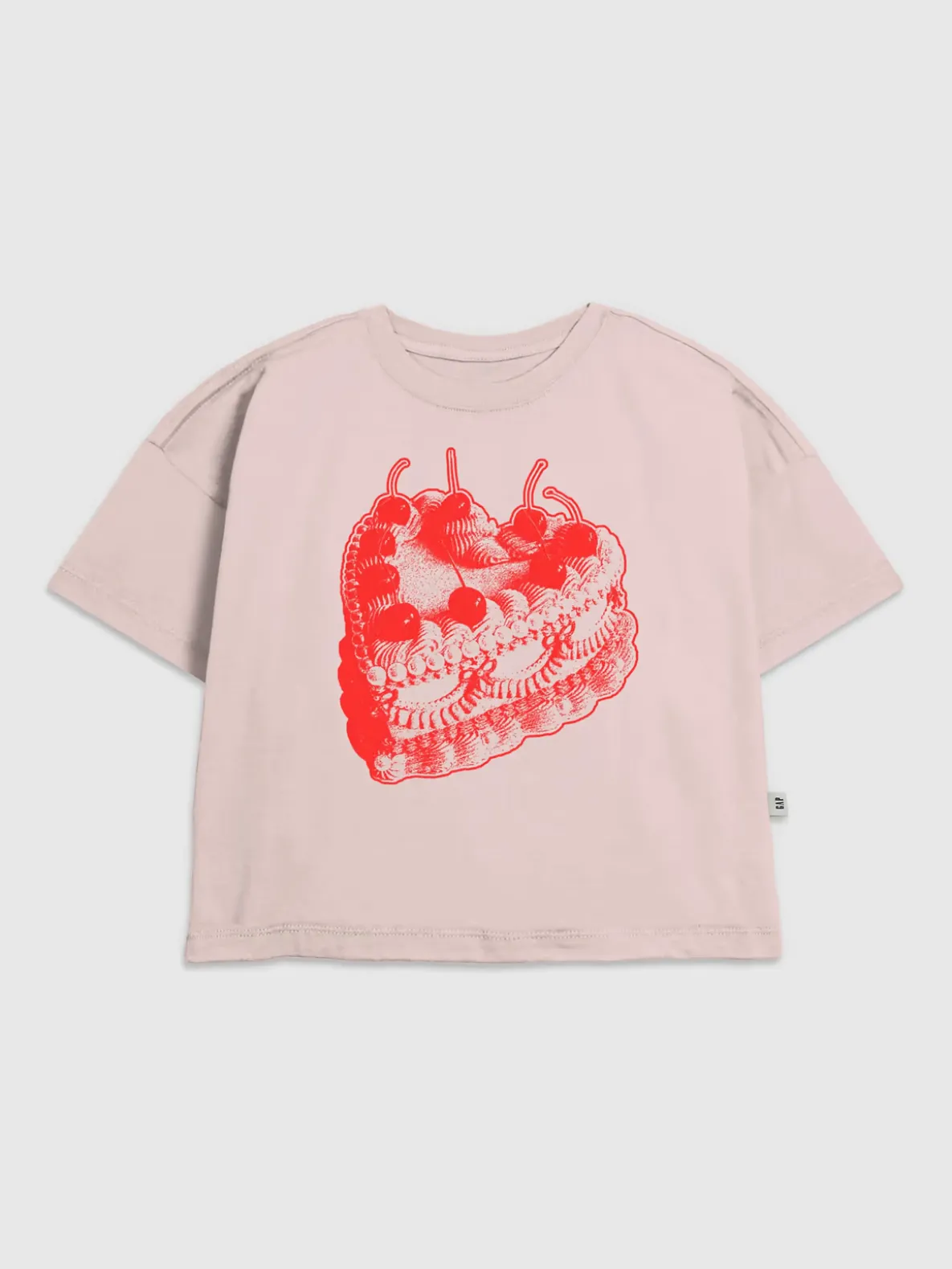 Kids Vintage Heart Cake Graphic T-Shirt