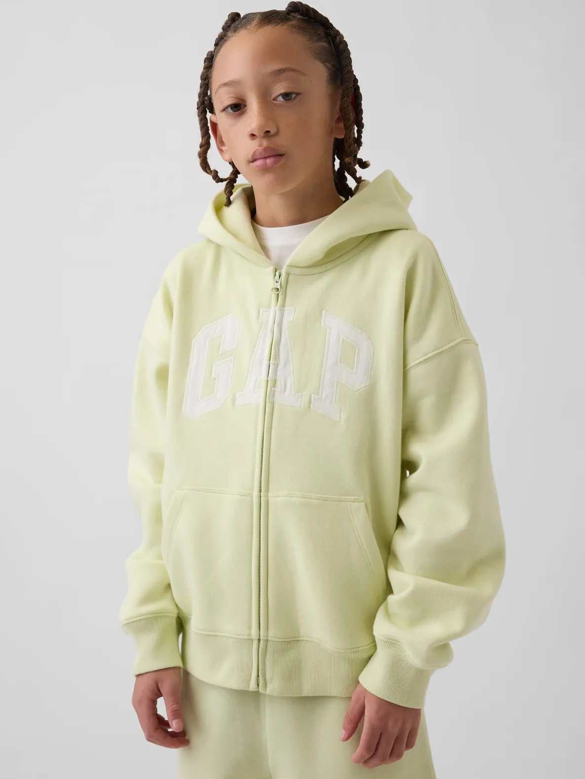 Kids VintageSoft Logo Zip Hoodie
