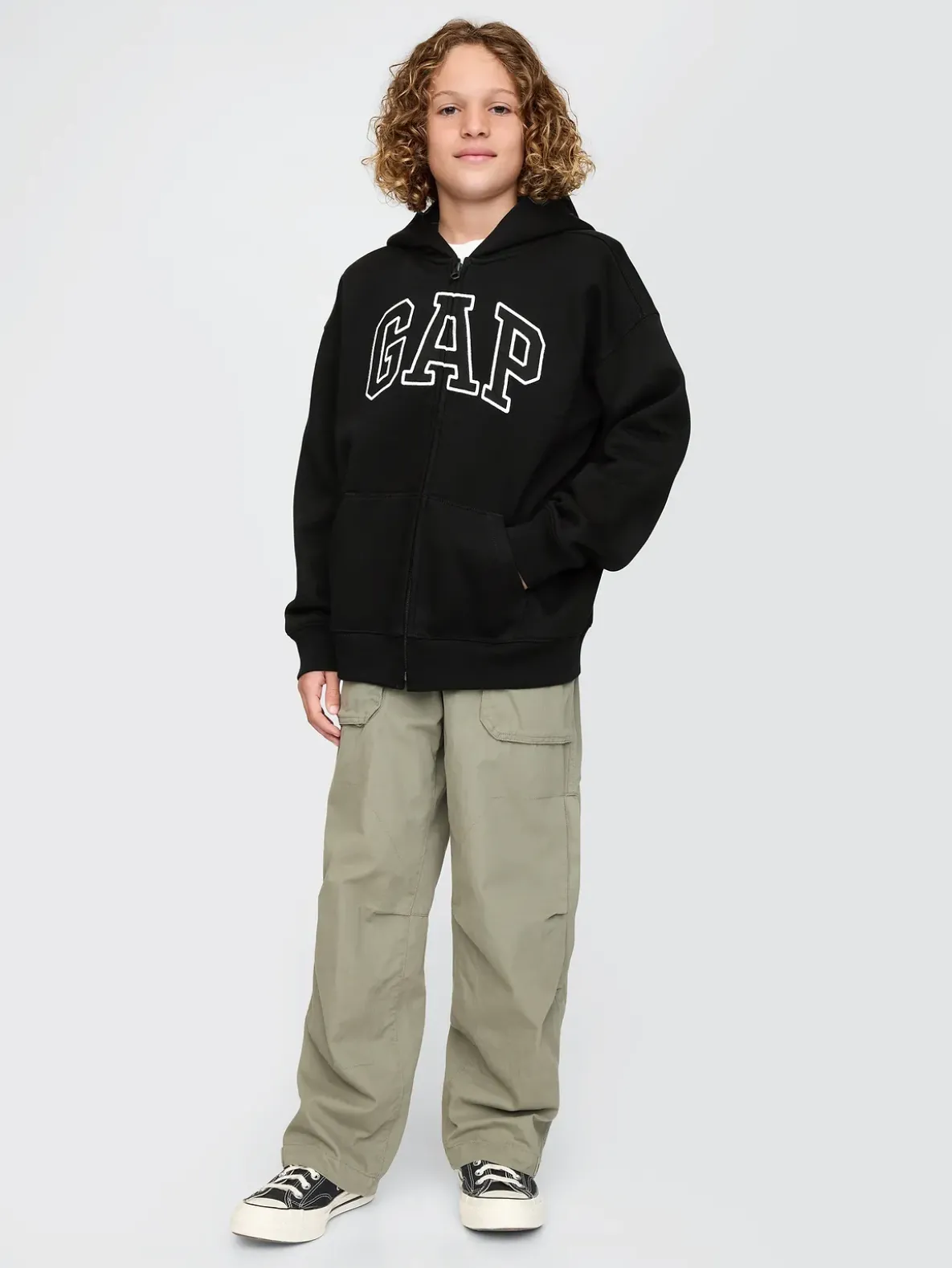 Kids VintageSoft Logo Zip Hoodie