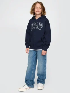 Kids VintageSoft Logo Zip Hoodie