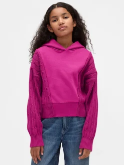 Kids VintageSoft Mixed Media Hoodie