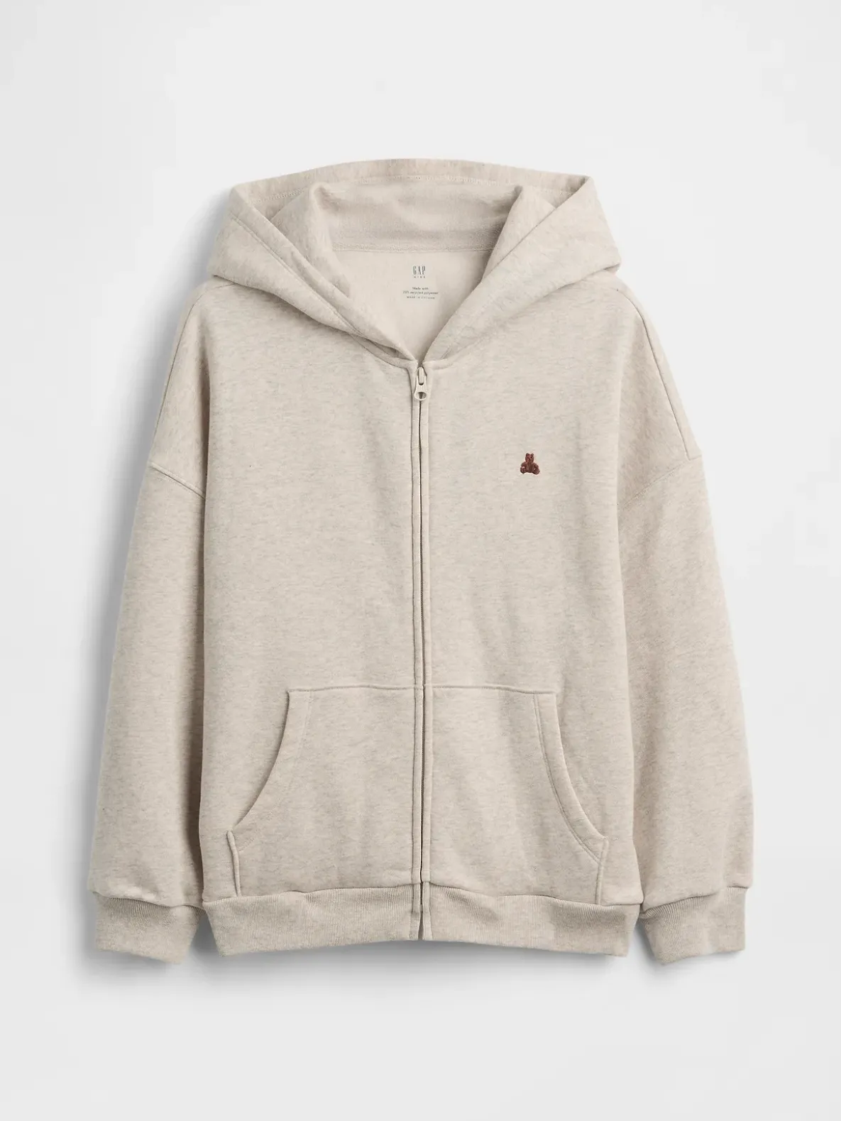 Kids VintageSoft Oversized Zip Hoodie