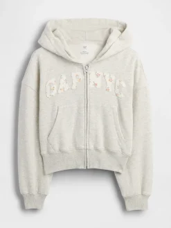 Kids VintageSoft Oversized Logo Zip Hoodie