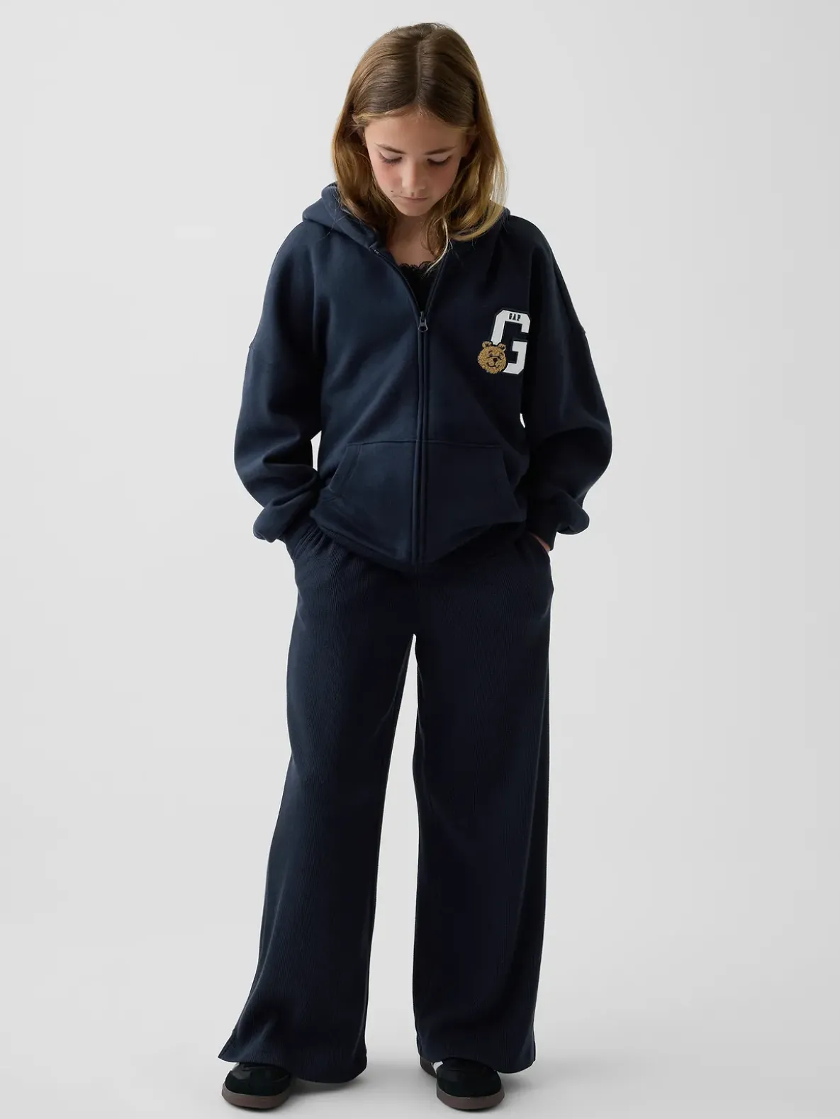 Kids VintageSoft Oversized Zip Hoodie