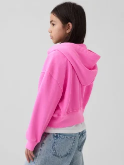 Kids VintageSoft Oversized Logo Zip Hoodie
