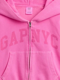 Kids VintageSoft Oversized Logo Zip Hoodie