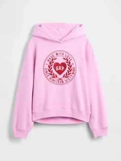 Kids VintageSoft Oversized Heart Logo Hoodie